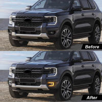 Luces Diurnas LED Para Ford Ranger 2022 2023 Wildtrak XLT Sport Platinum DRL Antena Delantera 12V Auto Con Función De Señal - details 8