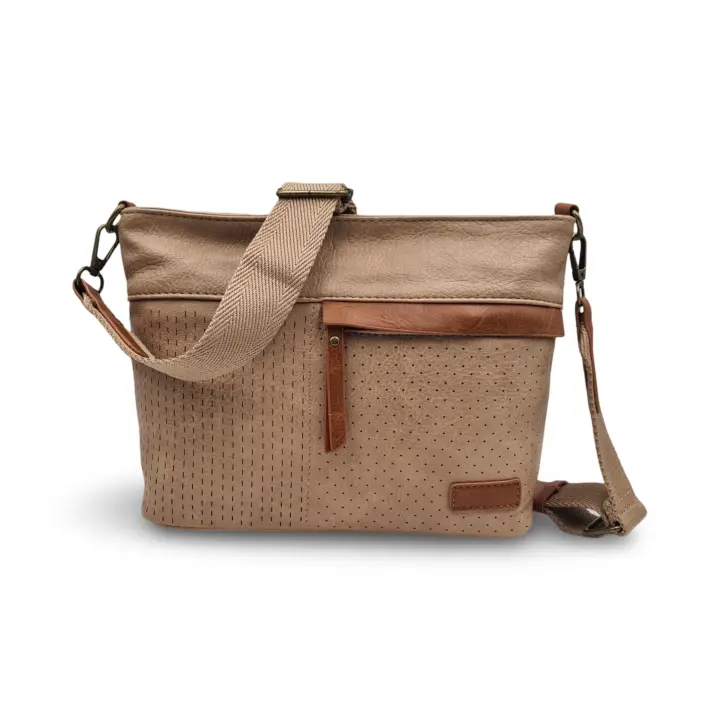 Bolso bandolera con efecto piel en varios colores disponibles Cómodo y práctico Bandolera de nylon ajustable Nueva temporada 2025 Moda mujer CAMAR. - 1