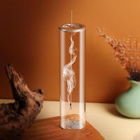 Encendedor De Incienso De Vidrio Moderno Con Portador De Incienso Anti-Ash Y Catcher De Cenizas Removible Para Decoración Del Hogar Yoga Meditación - details 1