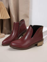 SP Botas Chelsea nuevo Botas de Mujer Botas Gruestas Tacón Bajo Botas de cuero botines retro Primavera y botas individuales Botas Cortas Mujer, - details 17