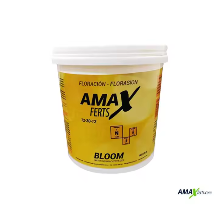 Fertilizante de floración para todo tipo de cultivos  altamente concentrado - Amax Bloom 1kg - Amax ferts Abono para plantas. - 1