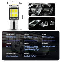 NLpearl 2/10x Lámparas LED T10 W5W Canbus 4014 SMD 6000K 168 194 Luz De Interior De Coche Lámpara De Lectura De Placa De Licencia - details 4
