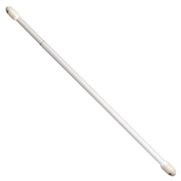 Riel Chyc Portavisillos Extensible Oval Blanco 30-50 Cm (2 Piezas) para Cortinas y Visillos - 1