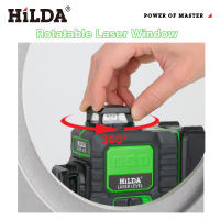 Nivel Laser HILDA Con Ventana Giratoria De 16 Líneas Horizontal Y Vertical Autocorrección 360° Herramientas De Nivel De Láser Ultra Fuerte - details 0