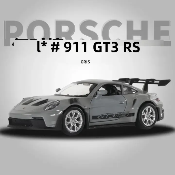 Porsche 911 GT3 RS Supercar De Aleación 1:36 Vehículo Diecast Para Niños Modelo De Escala Miniatura Juguete De Coche - 1