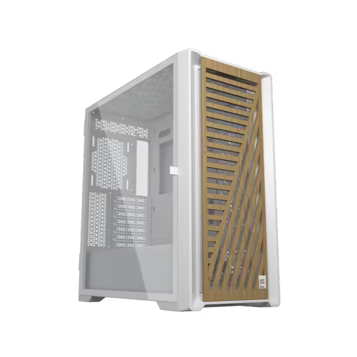 Phoenix Technologies Caja de Ordenador Artisan Noble Blanca con Frontal de Madera - 1