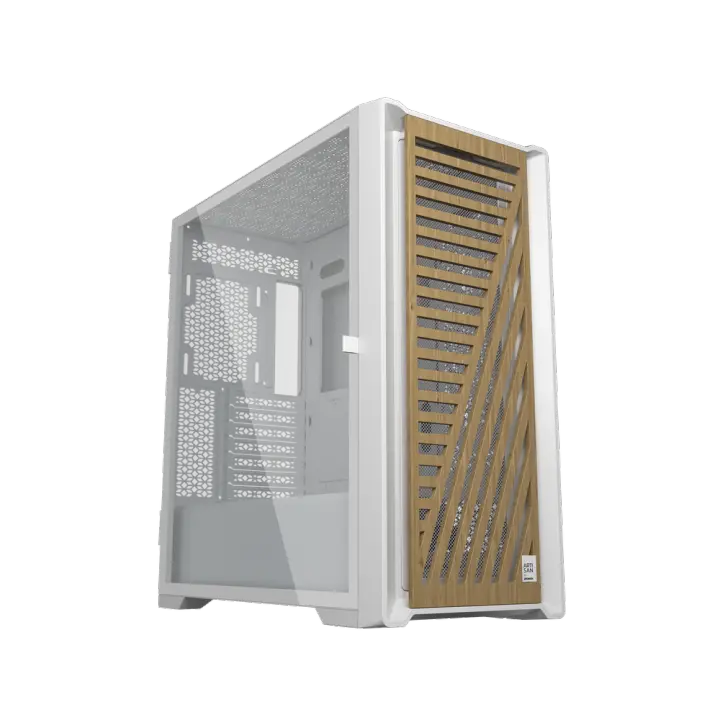 Phoenix Technologies Caja de Ordenador Artisan Noble Blanca con Frontal de Madera - 1