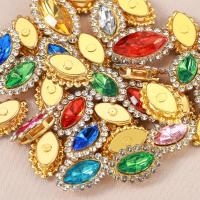 50pcs Rhinestones De Forma Ocular De Vidrio Con Bezel De Uña Para La Creación De Joyas DIY Bricolaje Patch De Costura - details 5