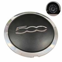 Tapa Central De Eje Silvery Para Ruedas De Fiat 500 Conjunto De 6 Tapas De Polvo 133mm Reemplazo Para 68078419AC 68078421AC - details 1