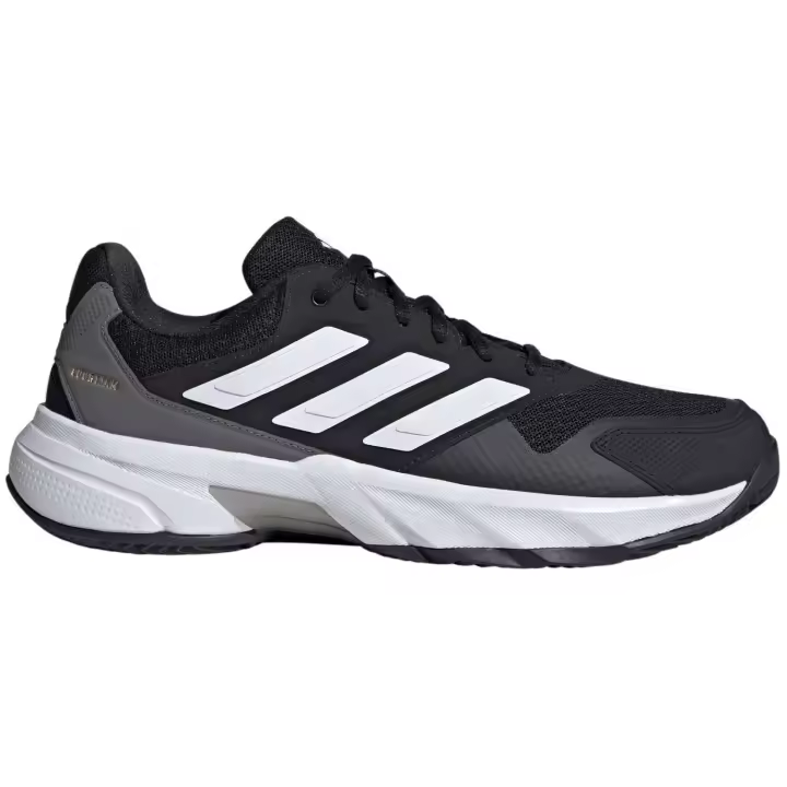 Zapatillas Adidas Hombre Courtjam Control - Negro - Nueva Temporada 2025 - Ajuste Regular - Durabilidad y Tracción - Diseño de Corte Bajo - Suela Adiwear 6 - Cómodas y Transpirables - Tenis y Pádel - 1