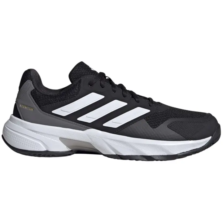Zapatillas Adidas Hombre Courtjam Control - Negro - Nueva Temporada 2025 - Ajuste Regular - Durabilidad y Tracción - Diseño de Corte Bajo - Suela Adiwear 6 - Cómodas y Transpirables - Tenis y Pádel - 1