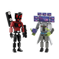 Skibidi Toilet Man Monitor Man Titan TV Bloques De Construcción Para Adultos Y Niños Material ABS Tamaño Grande Juguete Para Navidad Y Halloween - details 3
