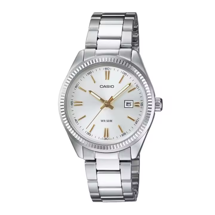 Reloj Casio LTP-1302D-7A2 Mujer – Ionizado, Acero Inoxidable, Analógico - 1