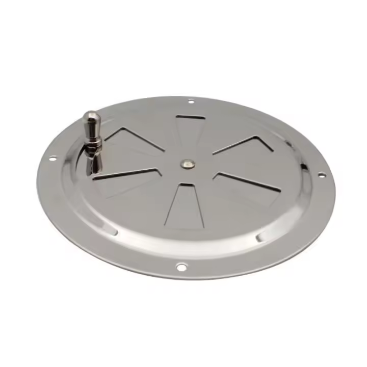 Grille De Ventilación Ajustable De 125mm En Acero Inoxidable Accesorios Marinos Grille De Esguiche Redondo Para Ventilación Y Exhaustror - 1