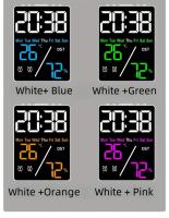 Reloj De Arte LED Pequeño 1PC Reloj De Alarma Electrónico Multifunción Con Mostrador De Temperatura Y Humedad Regalo Clásico Estilo Digital LED - details 4