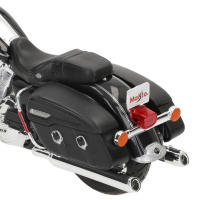MAISTO - Moto Harley Davidson Road King Classic 2013 FLHRC escala 1:12, réplica oficial con diseño touring clásico, acabados cromados y realistas, ideal para colección, regalo o exposición - details 5