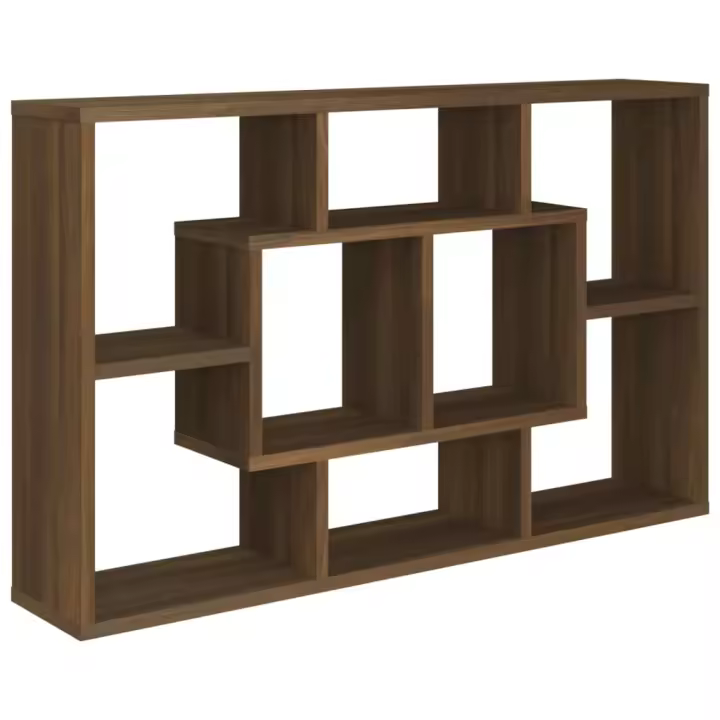 VidaXL Estantería de madera Madera Ingeniería Roble marron 85x16x52,5 cm - 1