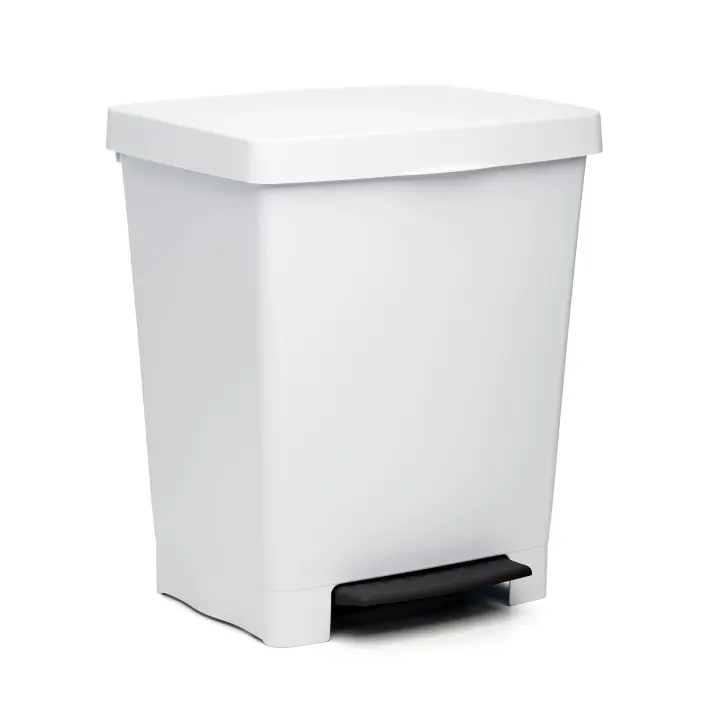 TATAY Cubik - Cubo de Basura 23L con Apertura a Pedal. Blanco - 1
