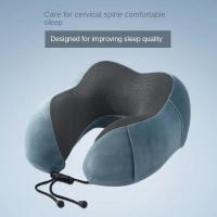 Almohada De Viaje Suave En Forma De U De Memoria De Espuma Colchón De Cuello Para Salud Cuidado Del Cuello Y Del Cervical Para Avión - details 6