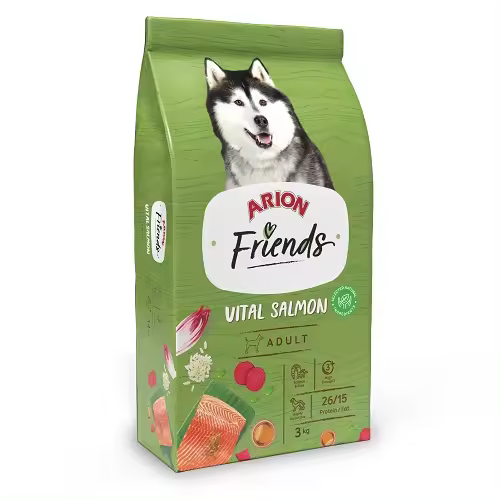 ARION FRIENDS VITAL SALMON Pienso para Perros Adultos con Salmón, 3 kg - 1