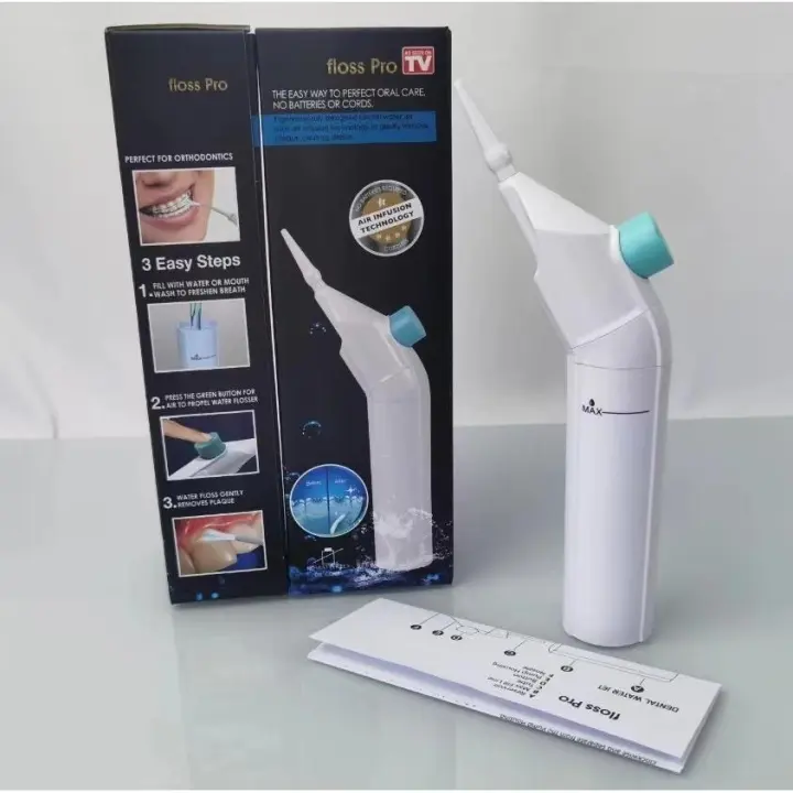 Removedor Manual de cálculos de amígdalas con hilo dental de Agua, no requiere catería, Diseño Curvo para lipieza Bucal - 1
