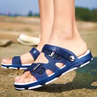 Zapatillas De Hombre Para Playa Y Casa Sandalias Verano Tallas Grandes 38-45 Zapatos De Agua Transpirables Con Abertura En La Parte Superior Para Uso Exterior - details 2