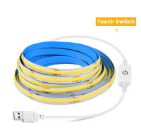 Tira De LED COB Super Brillante USB DC 5V 320leds/m Con Sensor Táctil De Escaneo Manual Y Botón Pulsador 1m 2m 3m 4m 5m Dimmer - details 7