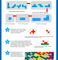 Juego De Estrategia Divertido Blokus Tablero De Ajedrez Para Niños Juguetes Familiar Para El Desarrollo De Habilidades Regalos Educativos - details 10