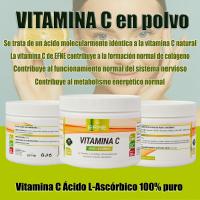 EFNE VITAMINAS Y MINERALES VITAMINA C ÁCIDO L-ASCÓRBICO FORMATO polvo puro apto para veganos - details 0