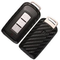 Llave De Coche Jingyuqin De Silicona Carbono Con 3 Botones Para Mitsubishi Outlander 2016 Lancer Pajero Sport EX ASX Colt Grandis L200 - details 3