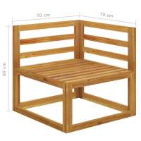 vidaXL Banco de jardín de 2 plazas con cojines gris oscuro - details 5