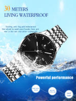 Reloj De Cuarzo Para Hombre RUIGE Acero Inoxidable Impermeable Con Calendario Y Luz Nocturna Estilo Versátil Moda B2-2 - details 3