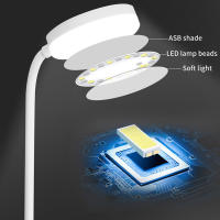 Lámpara De Escritorio LED Recargable Por USB Con 3 Niveles De Iluminación Toque Portátil Protección Ocular Para Dormitorio Lámpara De Mesa Contemporánea - details 4