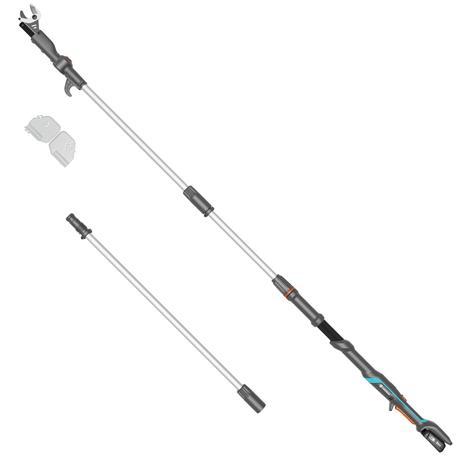 Gardena Tijeras para árboles con pértiga y batería HighCut 360/18V P4A Set Listo para usar: Tijeras para ramas con pértiga, Altura hasta 5 m, Cabezal de corte giratorio, Mango ergonómico (14776-20)