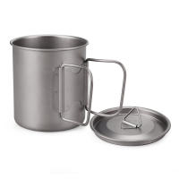 Taza De Camping De Titanio Portátil Con Mano Doblada Adecuada Para Picnic Tamaño 300ml / 350ml / 450ml / 550ml / 650ml / 750ml - details 36