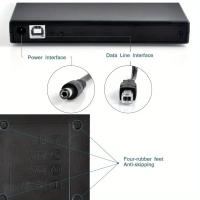 Unidad De Lectura Y Escritura DVD USB 2.0 Slim Para Laptop PC Y Desktop Protegible CD-RW Reproductor Óptico DVD-ROM - details 4