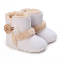 Botas De Otoño Invierno Para Bebés Niños Y Niñas Zapatos De Primera Caminata Cálidos Y Moda Con Bolas Fuzziosas Antideslizantes Para Niños Y Niñas De 0 a 1 Año - details 7