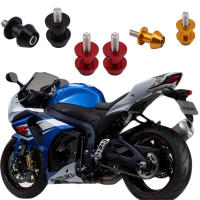2pcs Soporte Para Motocicleta Swingarm Spools Slider Accesorios De Motocicleta Aleación De Aluminio Color Sólido Rojo/Negro/Azul/Morado/Plata - details 4