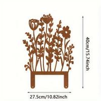 Juego De 12 Palos De Jardín De Metal Rustico En Acrílico Amarillo Para Amantes De Las Plantas Decoración Vintage Al Aire Libre - details 5
