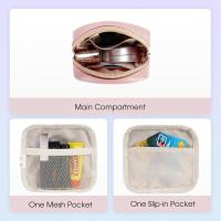 Neceser pequeño para bolso, mini neceser para cartera, neceser pequeño para mujer, neceser pequeño con bolsillos interiores de piel vegana ecológica. - details 0