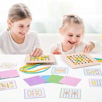 Puzzle De Madera Montessori Para Niños Juguete Educativo Temprano Alineación De Sombras Frutas Ropa Conocimiento Para Edad Infantil - details 0