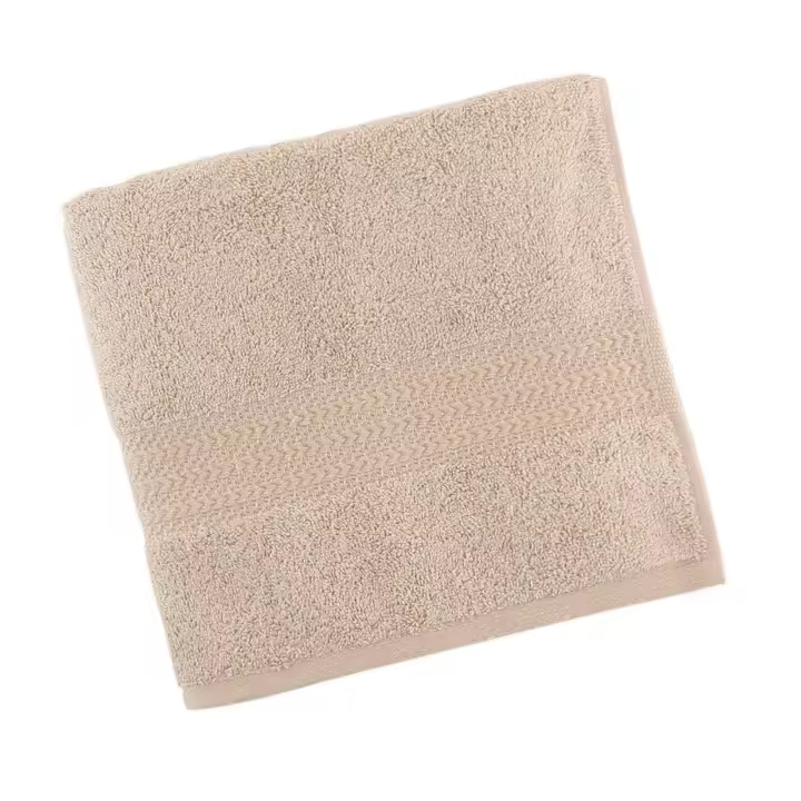 Wellhome Toalla de Cortesía Beige 100% Algodón 500 Gr/m² - Suave y Absorbente - 1
