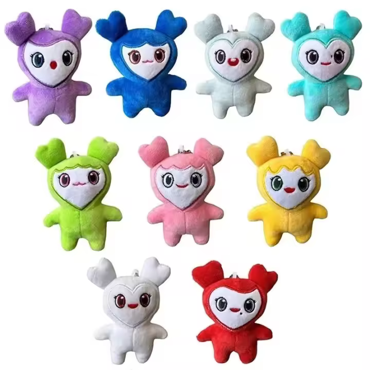 Lote De 9 Muñecos De Peluche Coreanos Estrella Super TWICE Momo Juguetes De Animales Dibujos Animados Llavero Colgante Para Fans Y Regalos De Cumpleaños Para Niñas - 1