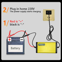 Cargador Inteligente Automático De Batería De Coche Y Motocicleta 12V 2A Con Pantalla LCD Adaptador De Carga Para Agua Y Gel De Batería De Plomo 110V 220V - details 6