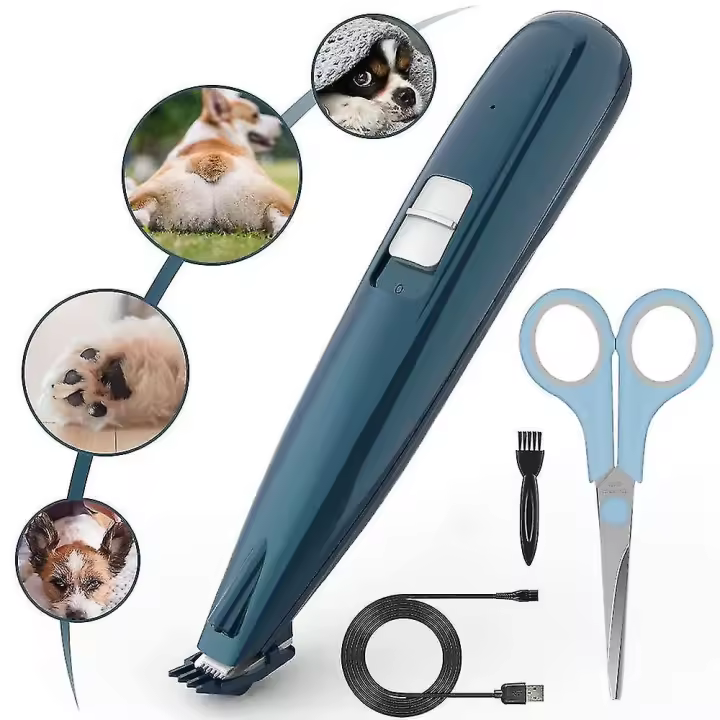 Cortadora de pelo para mascotas compatible con perros y Gatos, Carga USB, Cortadora de pelo Eléctrica compatible con Cabello - 1