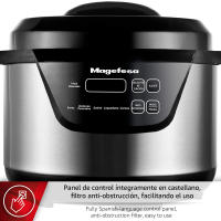 MAGEFESA EASY EXPRESS Olla a Presión Eléctrica Programable Multifunción de 500W, 6 Funciones Diferentes, Recipiente Extraíble - details 2