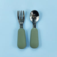 Juego De Utensilios Para Bebé De Acero Inoxidable Juego De Comedor Para Niños Cuchillo Cuchara Y Tenedor Con Diseño De Dibujos Animados Para Infantes - details 4
