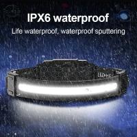 Lámpara Frontal LED De Alta Potencia Con Sensor XPE+COB 7 Modos Para Pesca Y Caza Batería 18650 Luz De Cabecera Impermeable - details 26