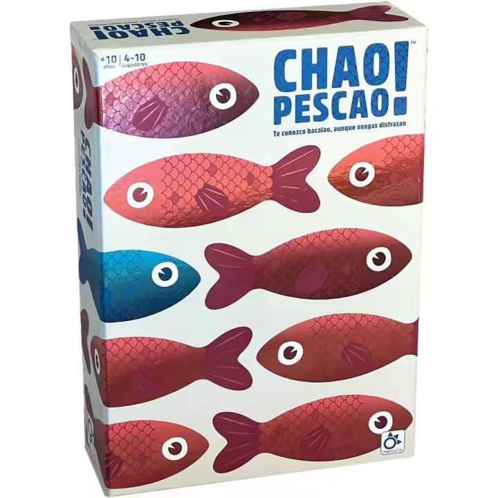 Mercurio - Chao Pescao! | Juego de Preguntas y Respuestas Falsas |Incluye 100 Cartas de Preguntas a Doble Cara, 8 Fichas de Puntos y 1 Dispensador de Cartas| para 3 a 6 Jugadores (BP0011) - 1
