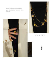 Encanto Collares de cadena de suéter largo para mujer y niña, joyería romántica para el Día de San Valentín, colgantes de corazones de amor huecos - details 4